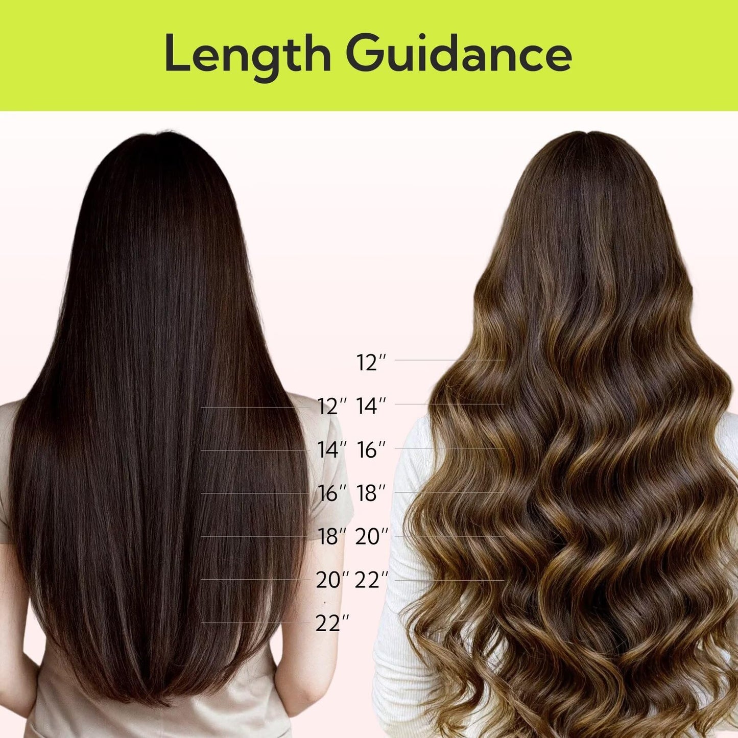 HOTBANANA Wire Hair Extensions, 14 inch 75g Light Dark Brown Invisible Fish Line Real Human Hair Extensions Straight