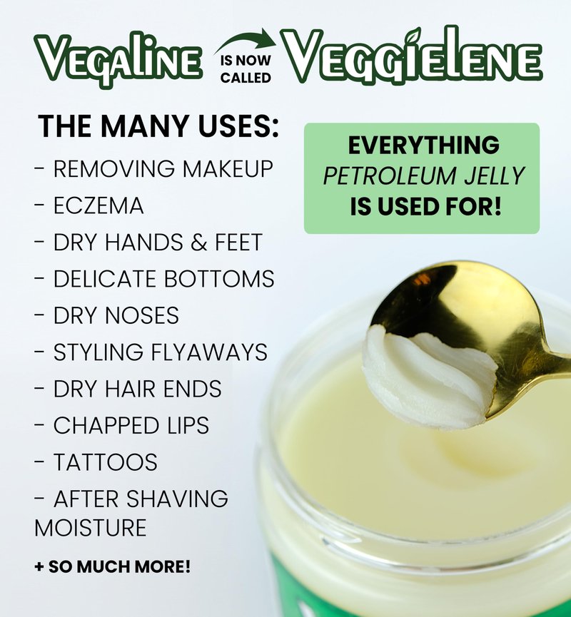 Beesaluxe Vegaline - 100% Natural, Vegan & Hypoallergenic Alternative to Petroleum Jelly - Unpetroleum - Lips, Hands, Baby, Makeup Remover and More (0.33 Ounce Wand)