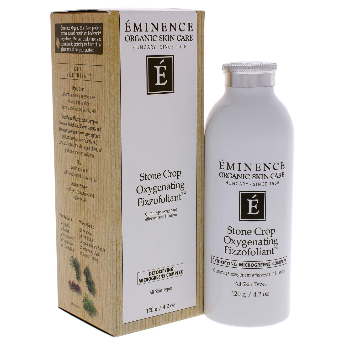 Stone Crop Oxygenating Fizzofoliant by Eminence for Unisex - 4.2 oz Exfoliator
