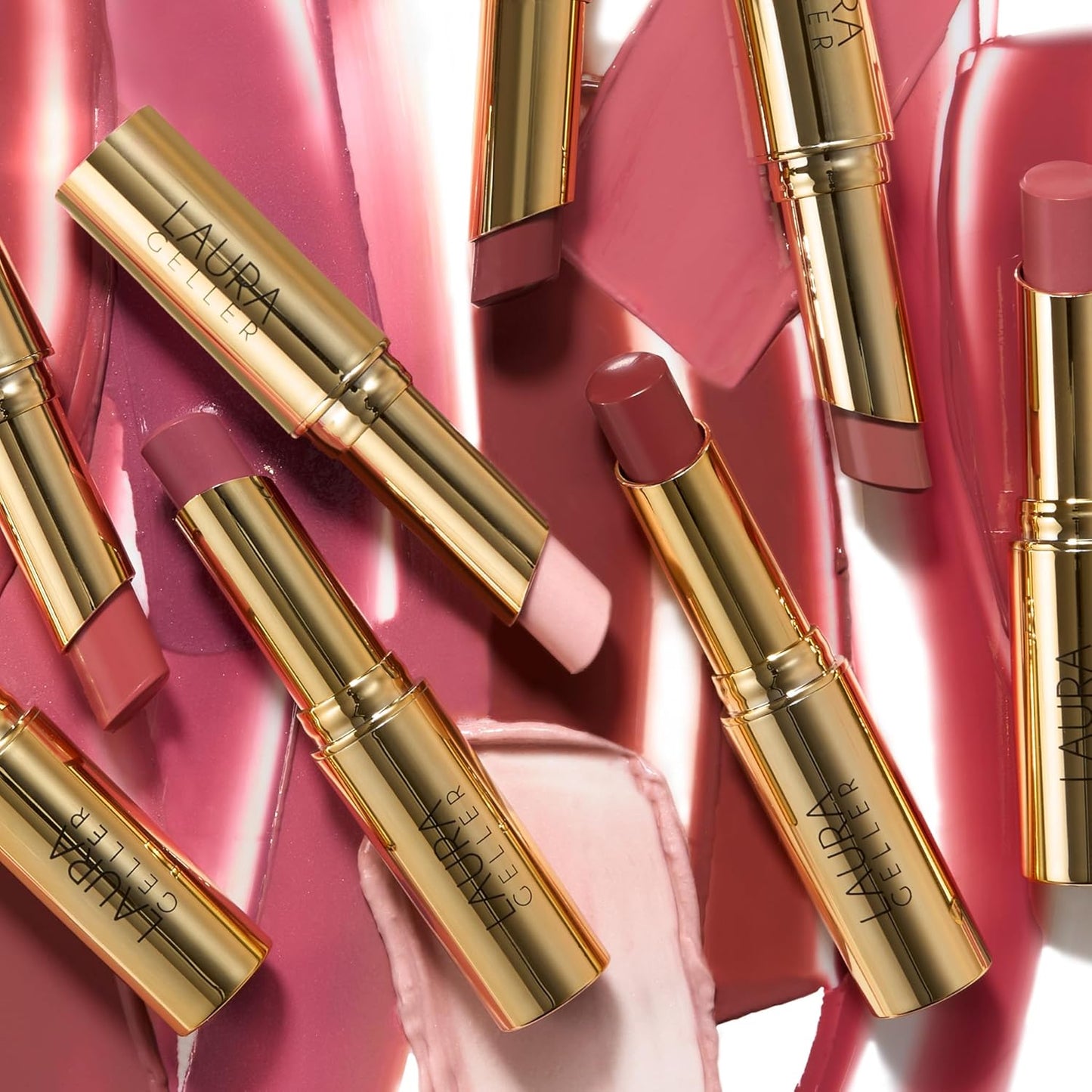 Laura Geller Love Your Lips Duo - Moisturizing Tinted Lip Balm & Long-Lasting Lip Liner | Ritzy Red, Brick House