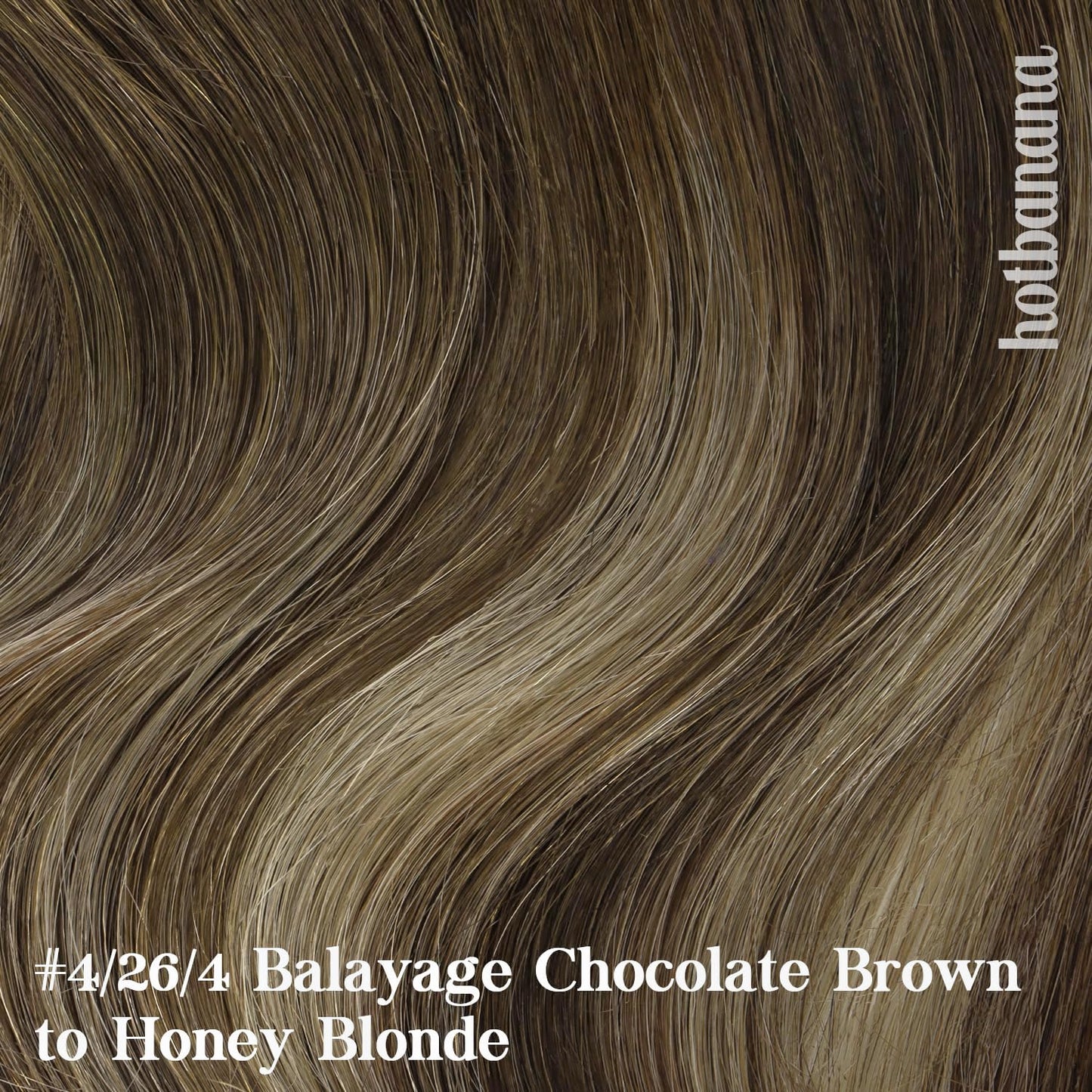 HOTBANANA Human Hair Clip in Hair Extensions, Balayage Chocolate Brown with Honey Blonde 120g Clip in Hair Extensions Real Human Hair Straight Remy Hair Clip Ins Dark Roots Ombre 14 Inch 7pcs