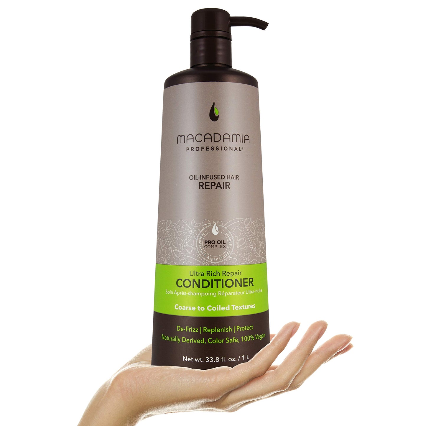 Macadamia Professional Ultra Rich Moisture Hair Conditioner – Deep Hydration for Dry Curly Hair Care Sulfate Paraben Free Natural Organic Vegan Hair Product, 33.8 fl oz