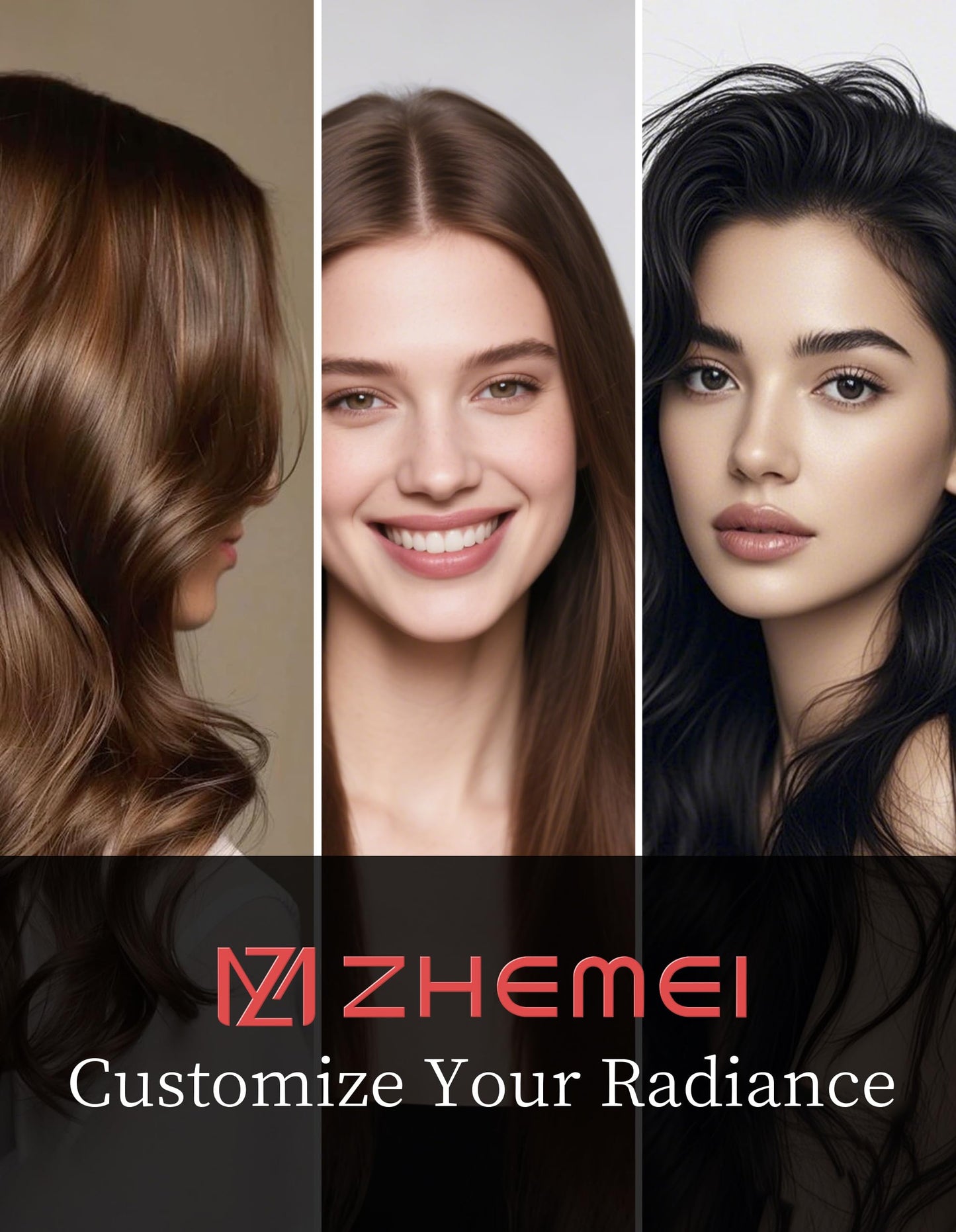 ZM ZHEMEI 1300W Hair Dryer Brush,4 in 1 Blow Dryer Brush Anti-frizz Ceramic Titanium Barrel with ALCI Safety Plug Professional Salon Hot Air Brush for All Hair Types (Rosegold)