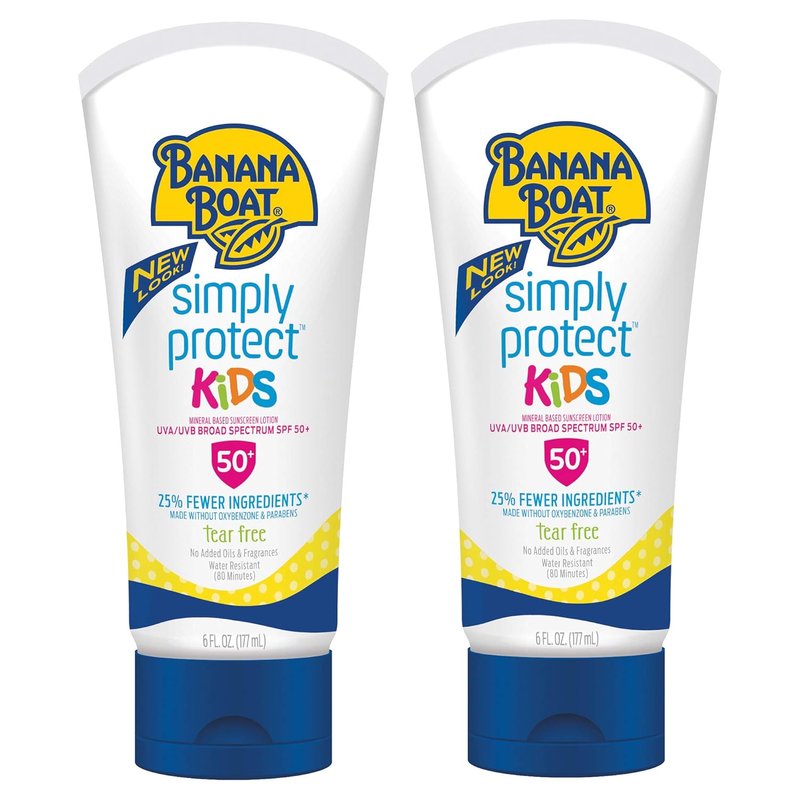 Kids Mineral Sunscreen Lotion SPF 50 - Twin Pack & Sport Stick | Travel Size Protection