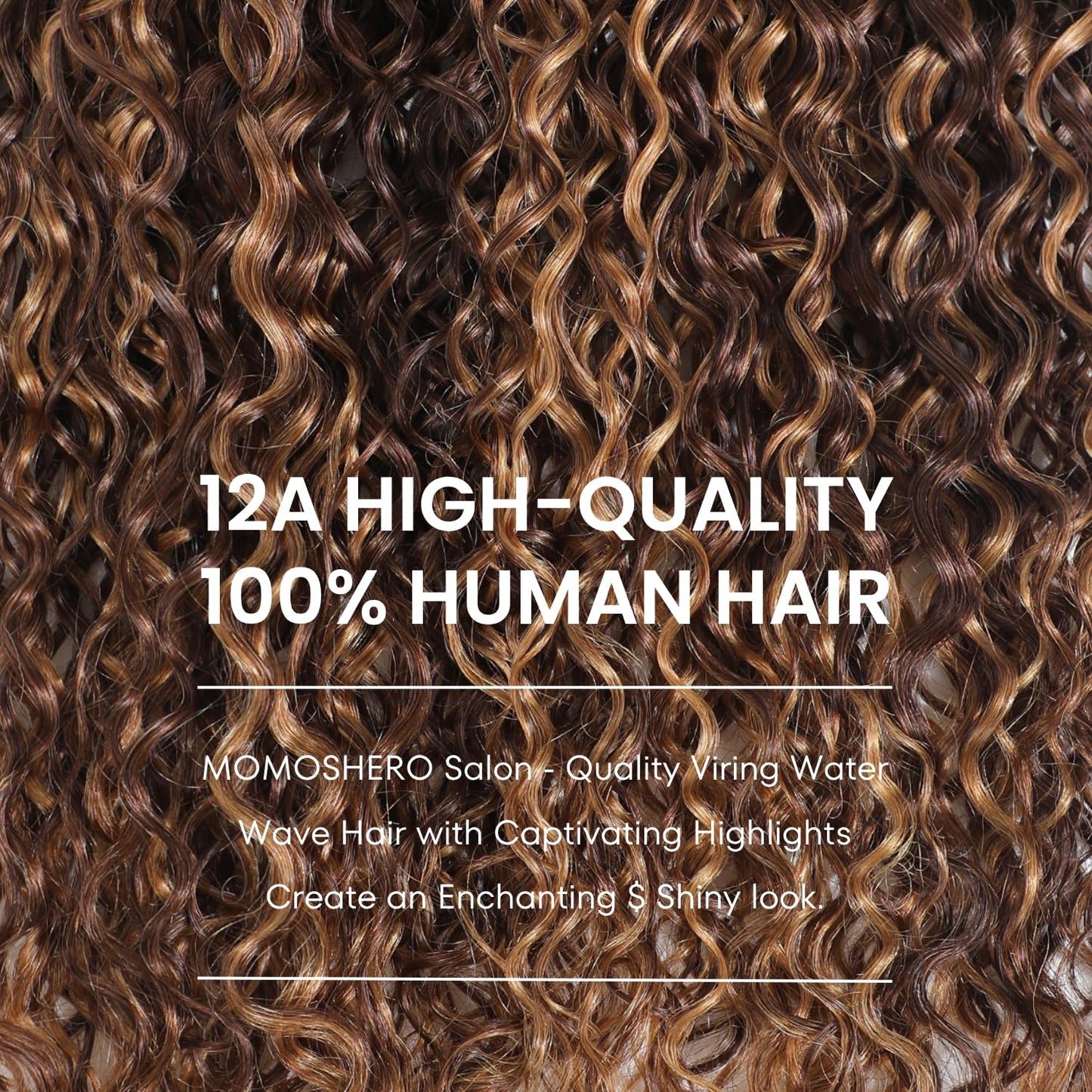 Honey Brown Highlights Body Wave Human Hair Bundles - 12 Inch 100% Virgin Remy, Thick Sew In Track