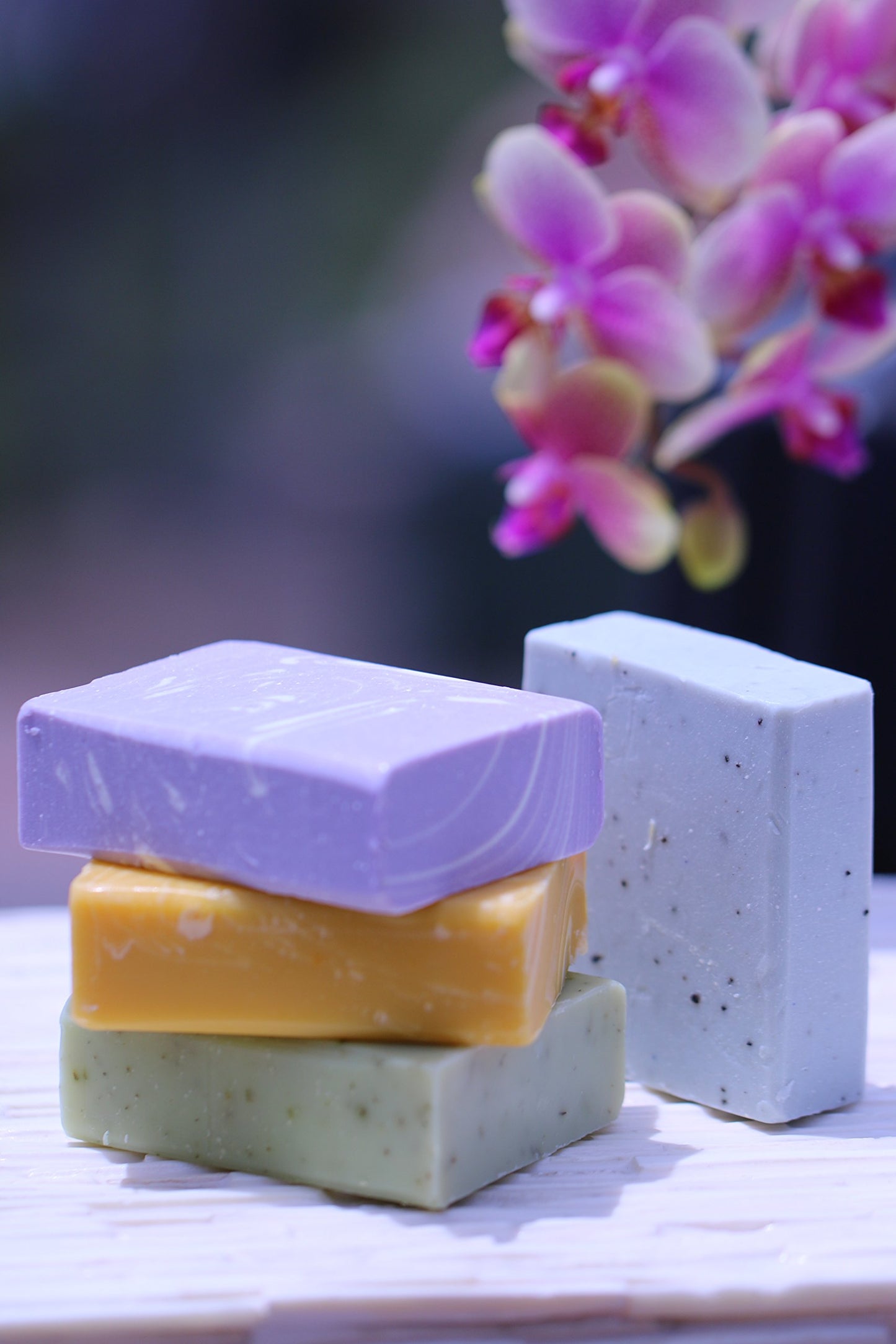 Organic Luxury Handmade 4 Bar Soap Gift Set by KEOMI NATURALS - Gift Boxed & Ready to Give - PAMPER THEM w/LUXURY WHILE LIFTING THEIR SPIRITS