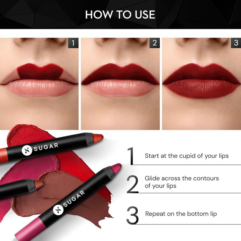 SUGAR Cosmetics Matte Crayon Lipstick - Long-Lasting 8+ Hours | 2.8g in Buffy Summers Shade