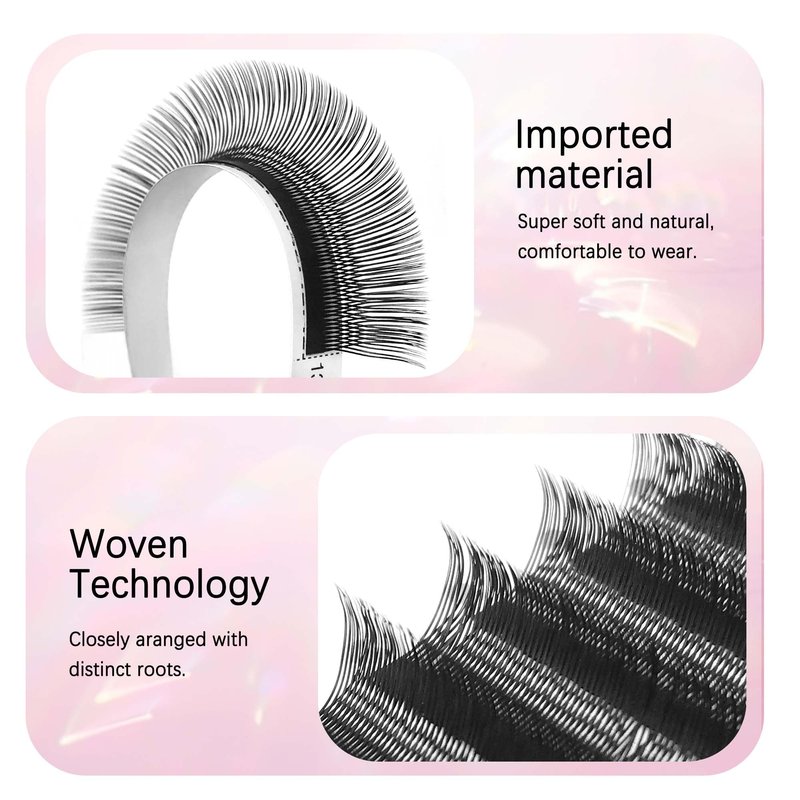 CoMango U Lash Extensions Premade Fans U Shape Eyelash Extension 2D UU Lash Fan Double Tips D Curly U Type Volume Lashes Fan 0.07mm Natural Eyelash Extensions Salon Supplies(black,UU-0.07-D-8-15mm)
