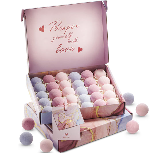 Birthday Gifts Ideas for Mom, Bath Bombs Gifts for Women, Mom, Men, 30pc Marbleized Bubble Fizzies, Multi Scents, Handmade Bath Bombs Gift Set, Best Bubble & Spa Bath, Birthday, Aromatherapy Gifts