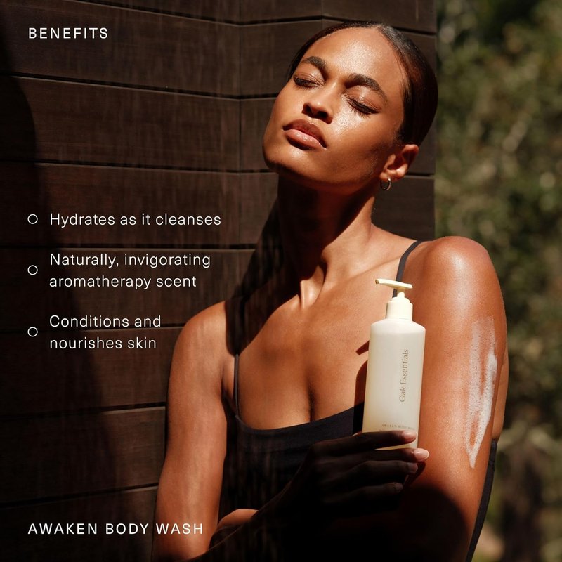 Awaken Body Wash - Luxury Hydrating Shower Gel with Lavender & Cedarwood Oil | 10.1 Fl Oz for Dry Skin
