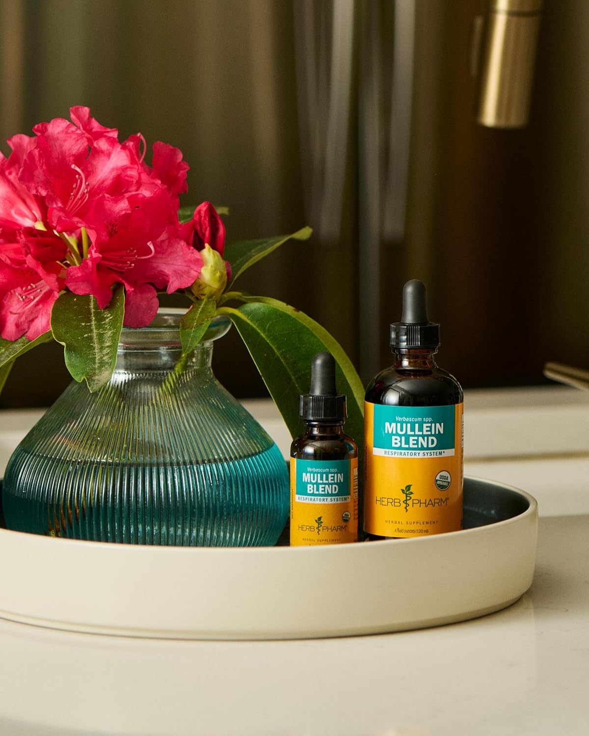 Mullein Blend - Organic Respiratory Support & Expectorant | Fast-Absorbing 1 oz