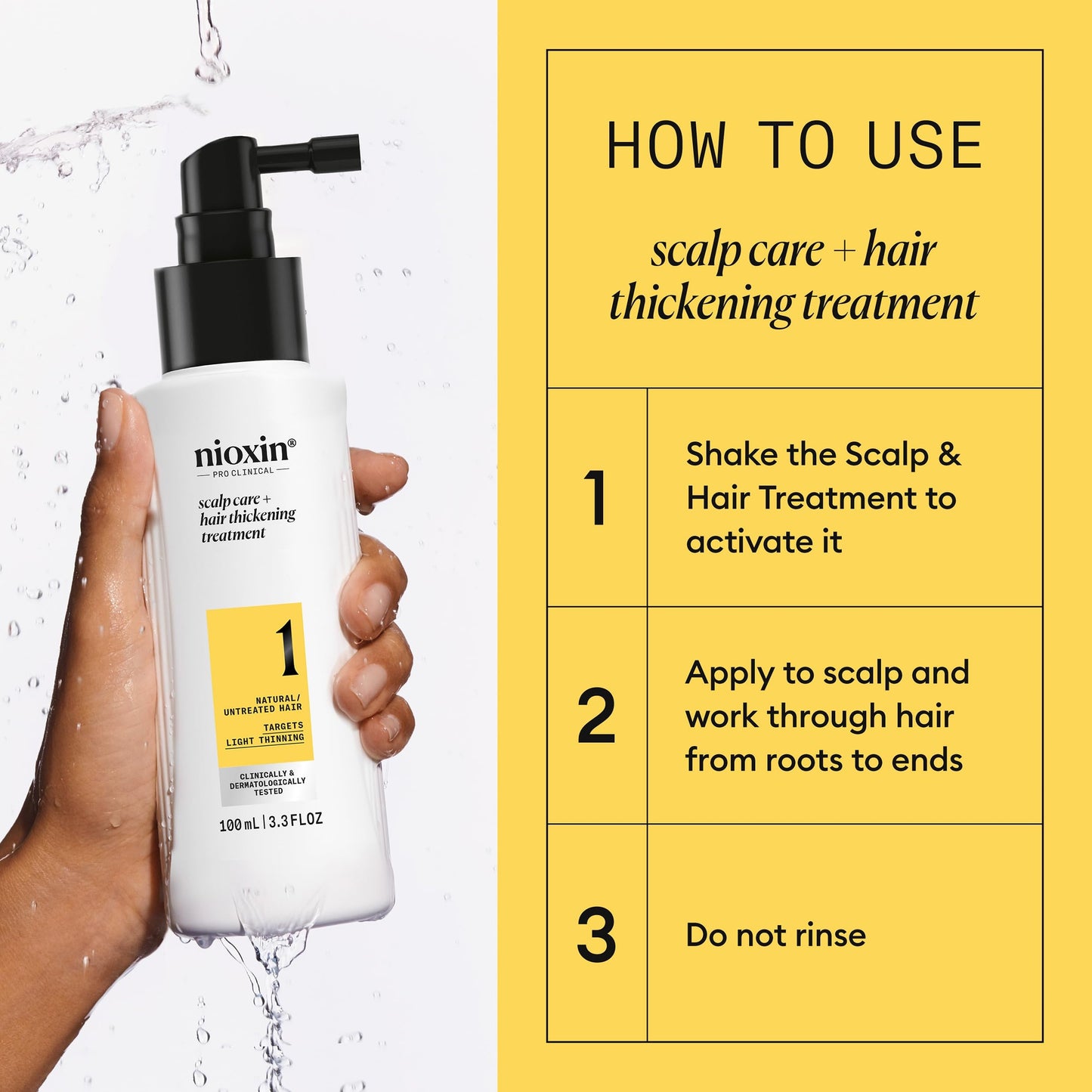 NIOXIN System 1 | Scalp Care | Leave-In Treatment | For Natural Hair