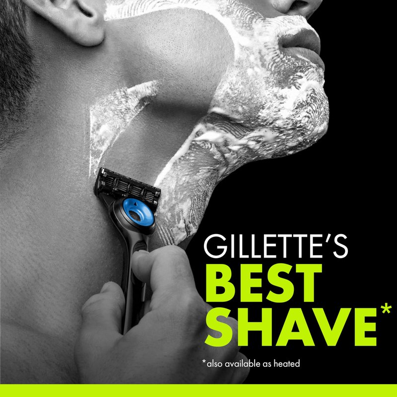 Gillette Labs Special NFL Cowboys Edition Shaving Razor for Men - 1 Handle, 4 Razor Blade Refills & Magnetic Stand, GilletteLabs with Exfoliating Bar
