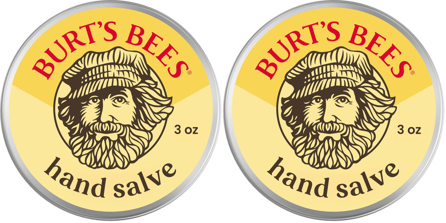 Burt's Bees 100% Natural Beeswax Hand Salve,3 Oz (Package May Vary),(Pack of 2)