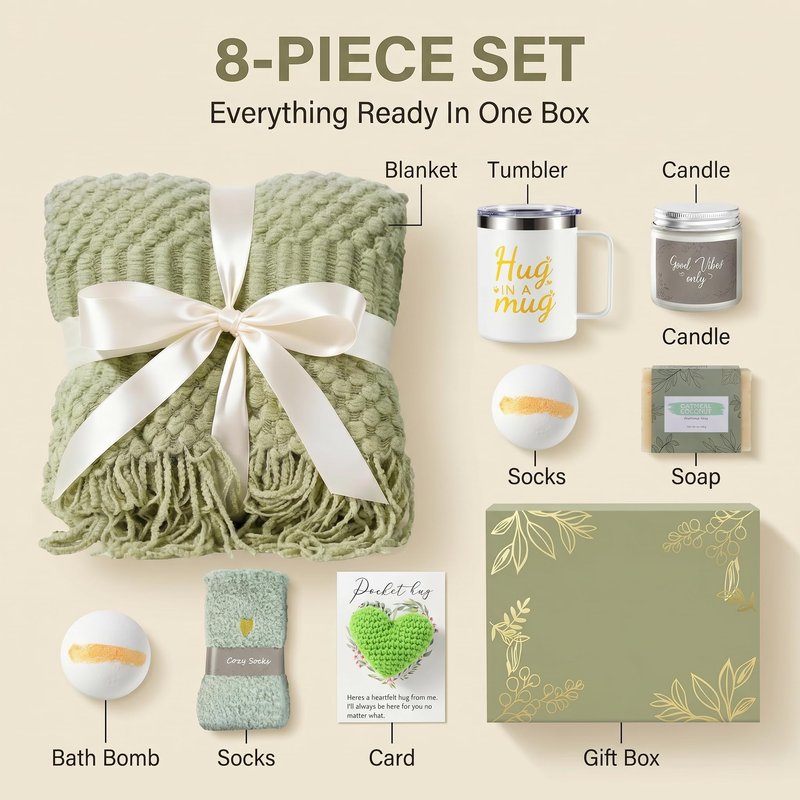 Sympathy Gift Baskets Sympathy Gifts for Loss of Loved One Friend Mother Father Husband Mom Dad, Memorial Condolences Grief Bereavement Gift Ideas for Loss Miscarriage Gift for Women Self Care Package