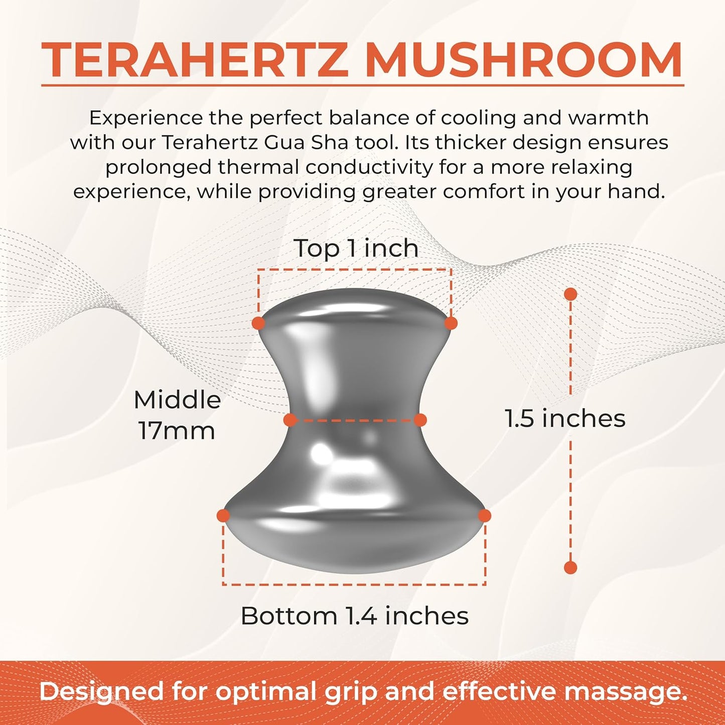 Terahertz Gua Sha Facial Tool Set - Enhance Lymphatic Drainage & Sculpting | Includes Gua Sha & Mushroom Tool
