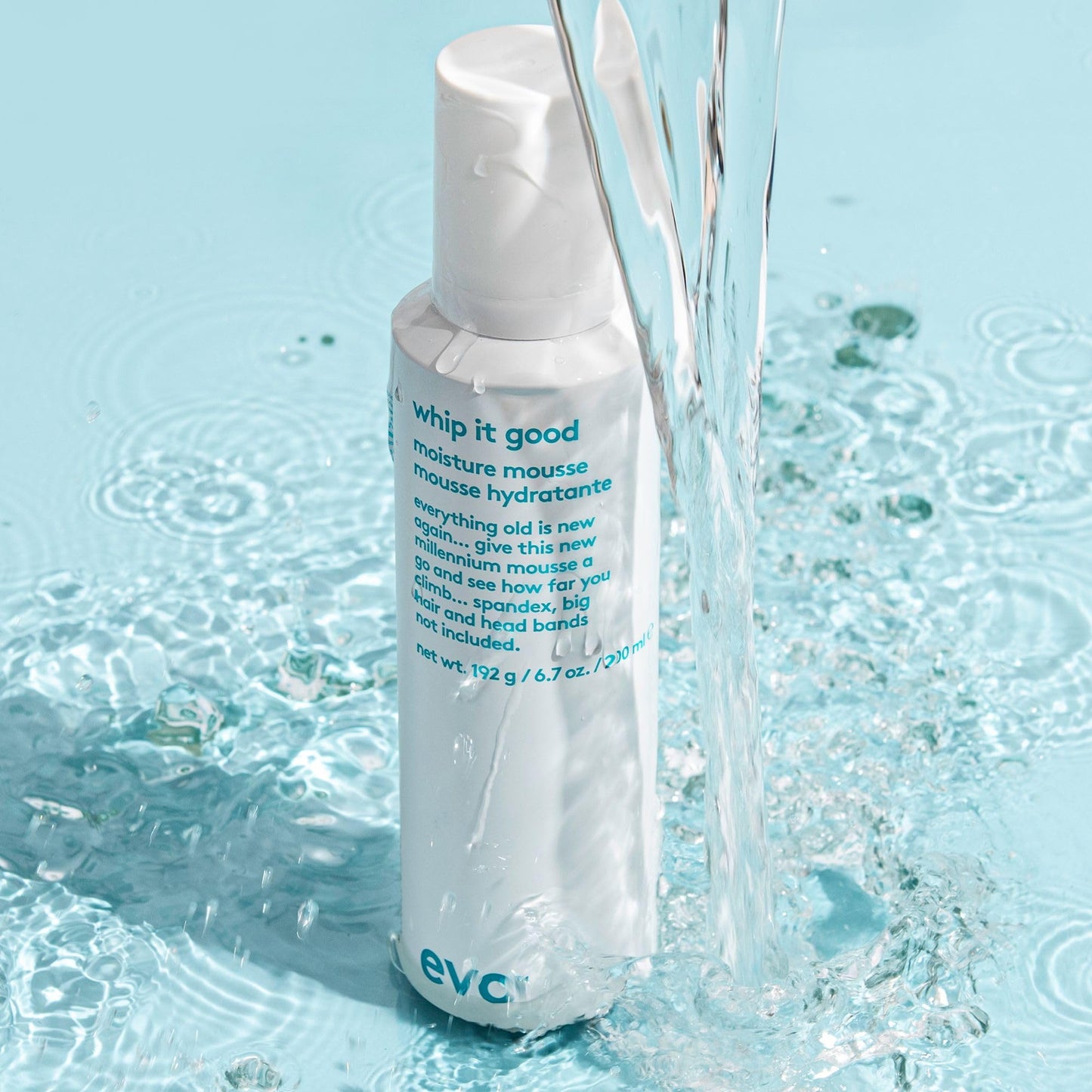 EVO Whip It Good Moisture Mousse - Hair Styling Mousse - Lightweight, Light Hold, Adds Moisture, Softens, Improves Manageability & Adds Shine - 200ml / 6.7fl.oz.