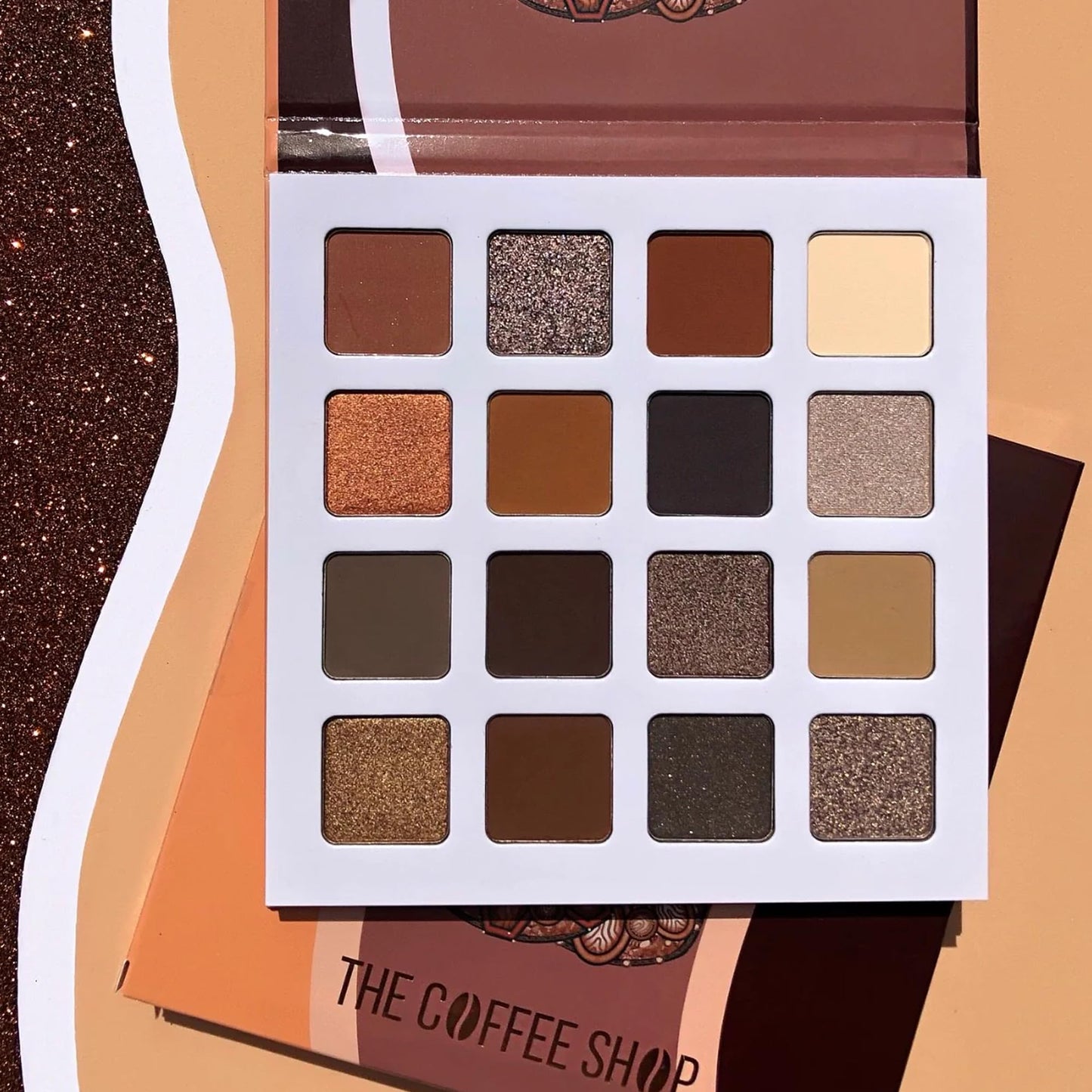 Juvia's Place Coffee Shop Eyeshadow Palette - 16 Pan Buttery Eye Makeup