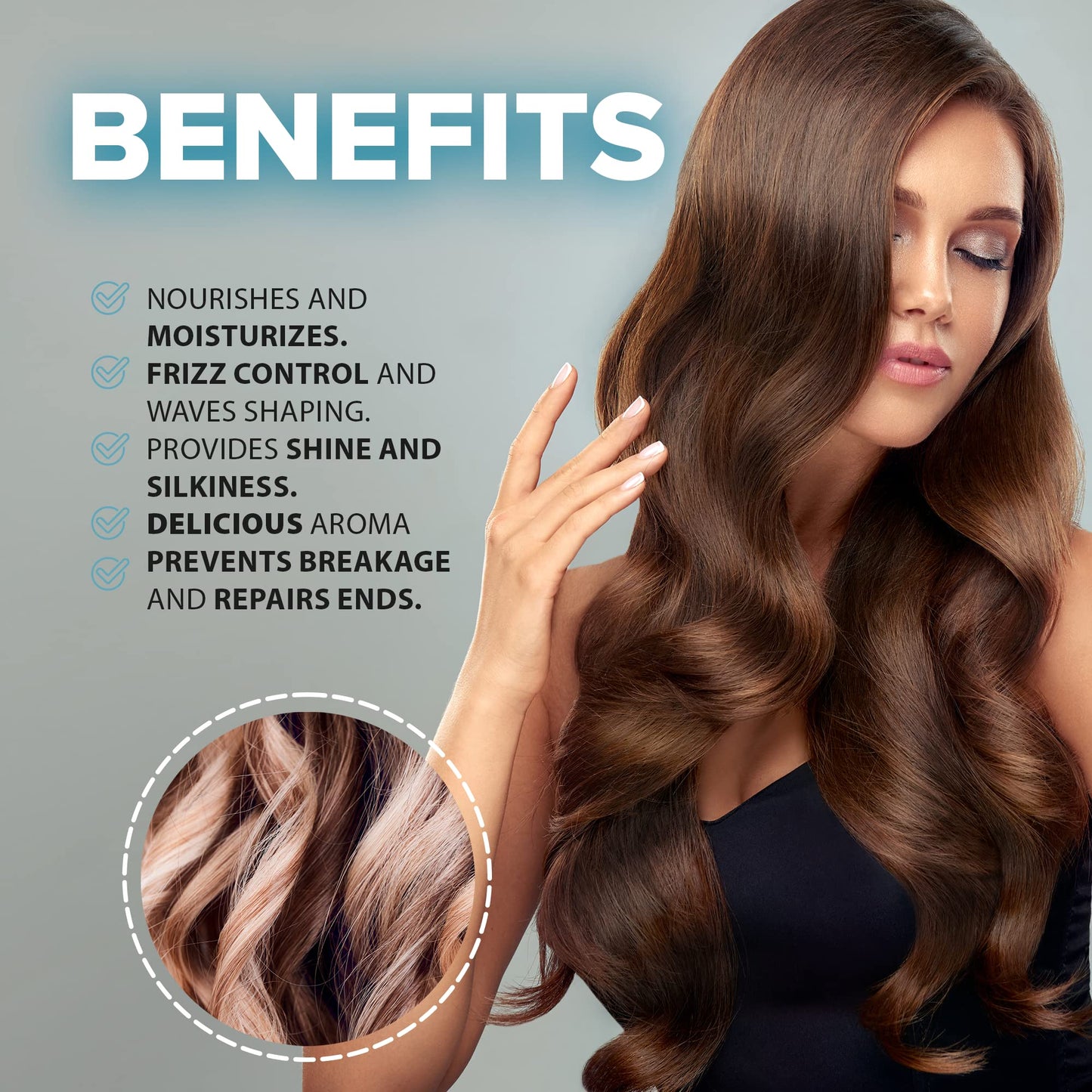 KALIVE Hair Mask for Deep Hydration & Repair - 8 oz. Keratin, Collagen & Wheat Germ - Hair Care Products for Dry, Damaged Hair.