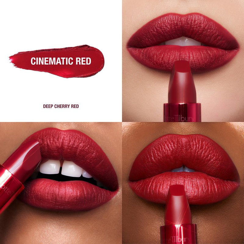 Charlotte Tilbury Matte Revolution Lipstick - Long Lasting, Matte Lipstick with Buildable Color & Lip-Loving Ingredients - Creamy, Easy to Blend Formula - Cinematic Red