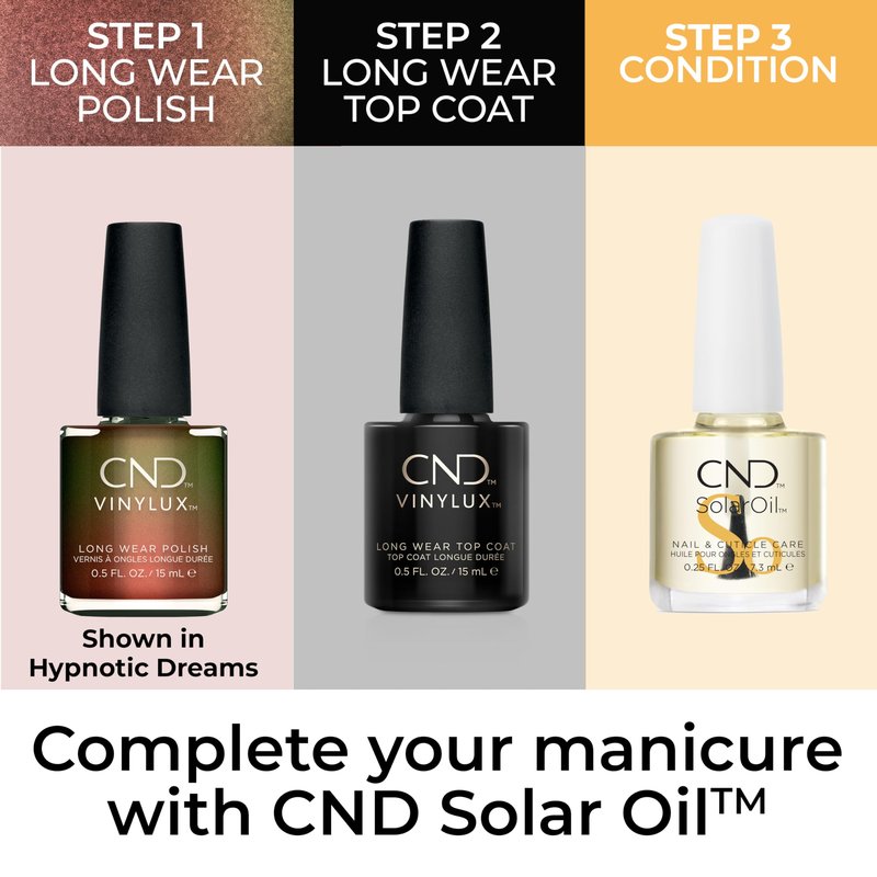 CND Vinylux Longwear Metallic Nail Polish, Gel-like Shine & Chip Resistant Color, 0.5 Fl Oz
