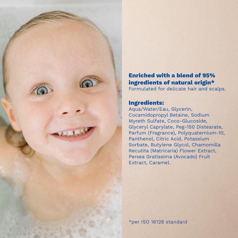 Mustela Gentle Shampoo with Natural Avocado Perseose - Formulated for Babies' and Children's Delicate Hair, Sensitive Skin, and Scalps - Newborn Safe - Various Sizes - 1 or 2-Pack