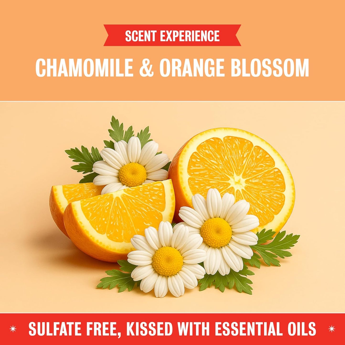 Fresh & Clean Hand Soap - Natural Liquid Soap with Orange & Chamomile | 12 Fl Oz, Pack of 2