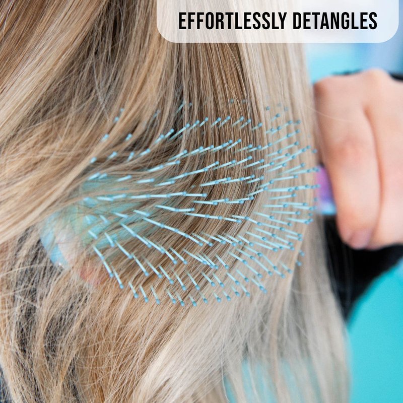 FRAMAR Purple Hair Brush Detangler, Detangling Hairbrush For Women, Wet Hair Brush For Girls, Hair Detangler Brush, Wet Hairbrush, Hairbrushes, Reduces Frizz – Tie Dye