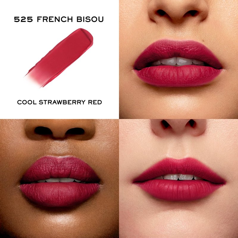 Lancôme L'Absolu Rouge Intimatte Hydrating Matte Lipstick - Buildable & Lightweight Formula with a Soft Matte Finish - Up To 24HR Comfort - 525 French Bisou