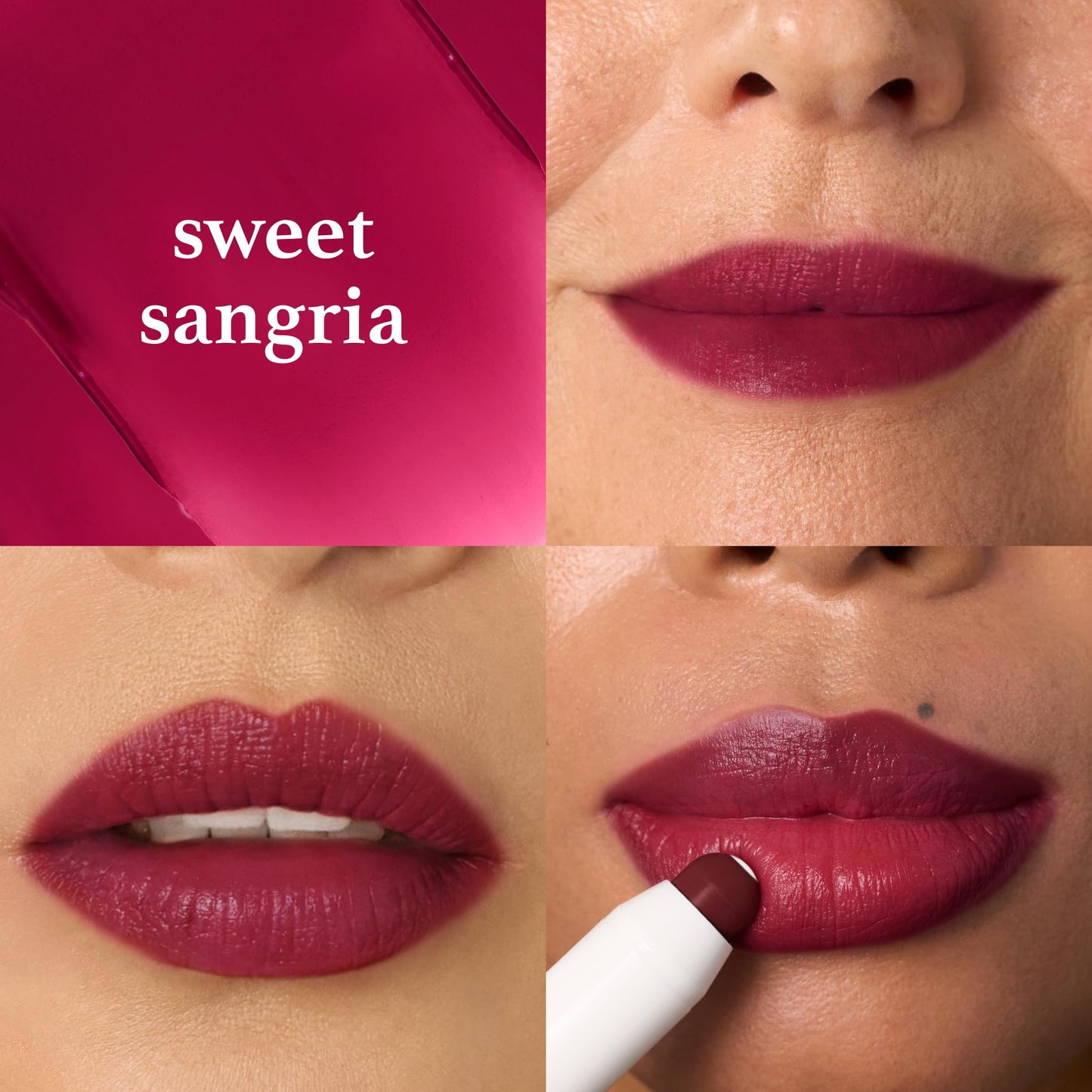 Julep Eyeshadow 101 Crème to Powder Waterproof Eyeshadow Stick, Pearl Shimmer Julep It's Balm: Tinted Lip Balm + Buildable Lip Color -Sweet Sangria