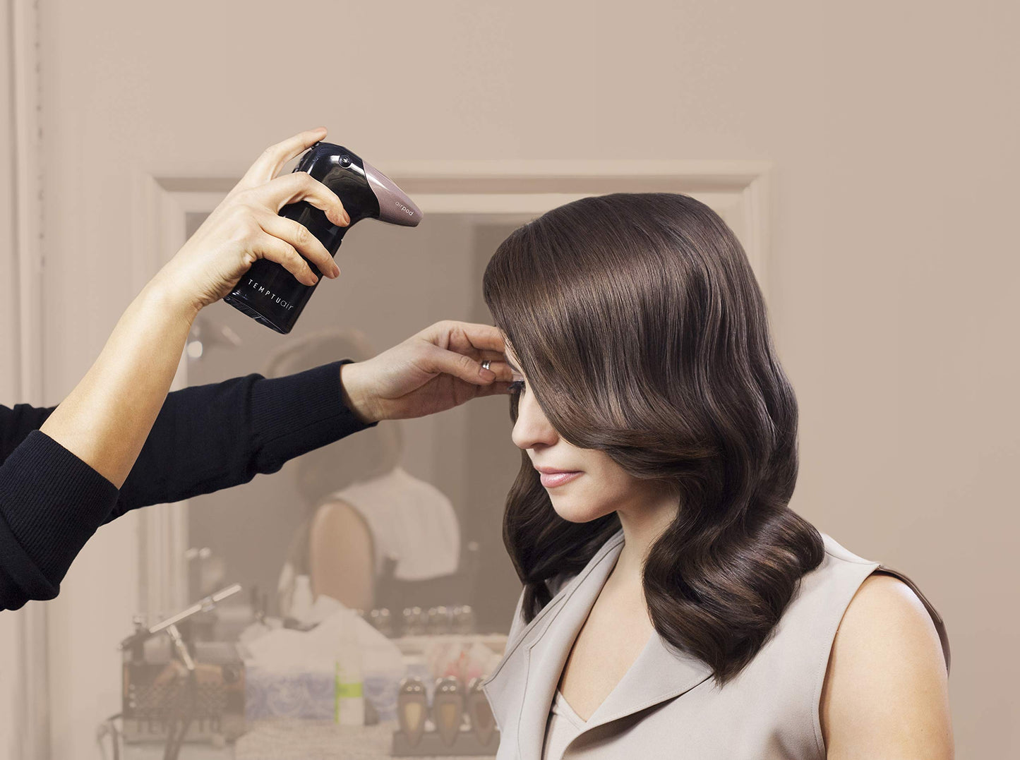 Temptu Airpod Airbrush Root Touch-Up & Hair Color , Brown/Black