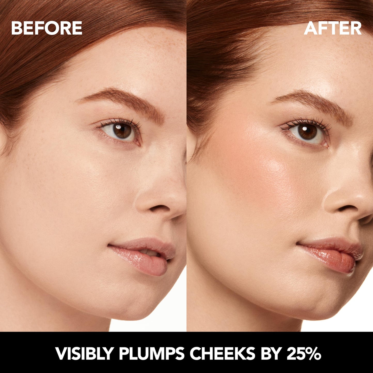 BUXOM Plump Shot Peptide Plumping Blush, Cheeky Dolly