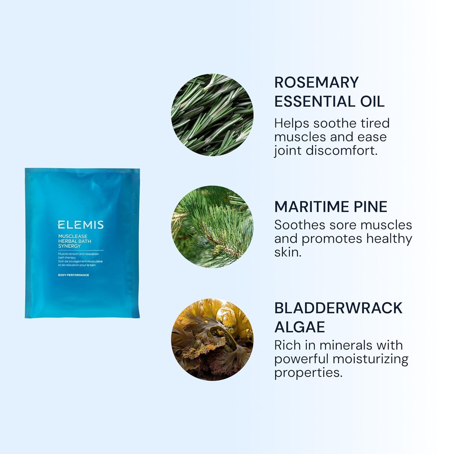 ELEMIS Musclease Herbal Bath Synergy | 10 Pack Muscle Relief Soak for Tension & Recovery