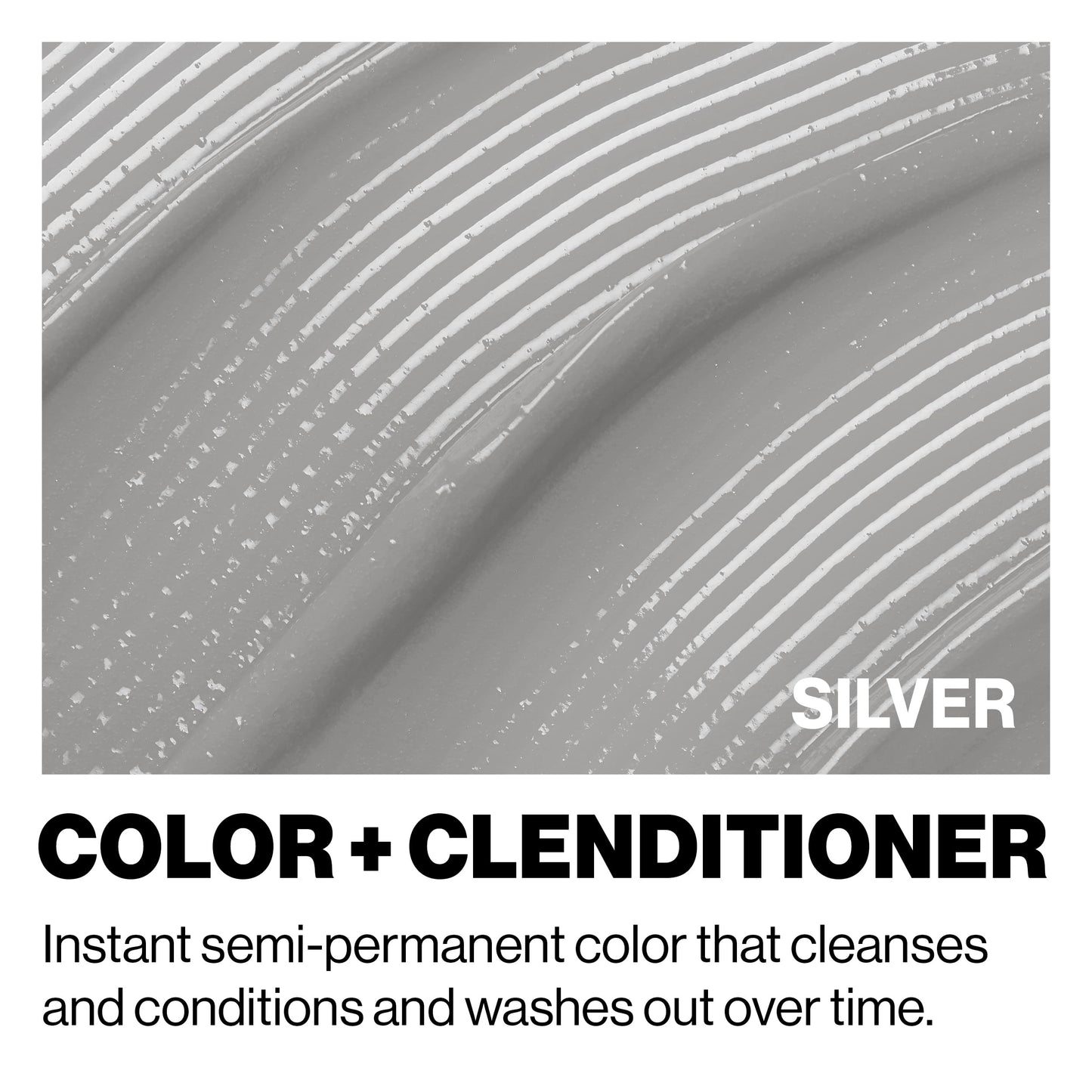 KERACOLOR Clenditioner SILVER Hair Dye - Semi Permanent Hair Color Depositing Conditioner, Cruelty-free, 12 Fl. Oz