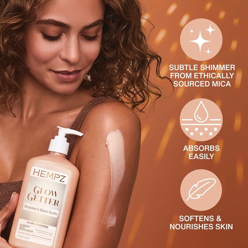 Hempz Mini Glow Getter Herbal Body Moisturizer - Hydrating 2.25 oz | Nourishing Skin Care