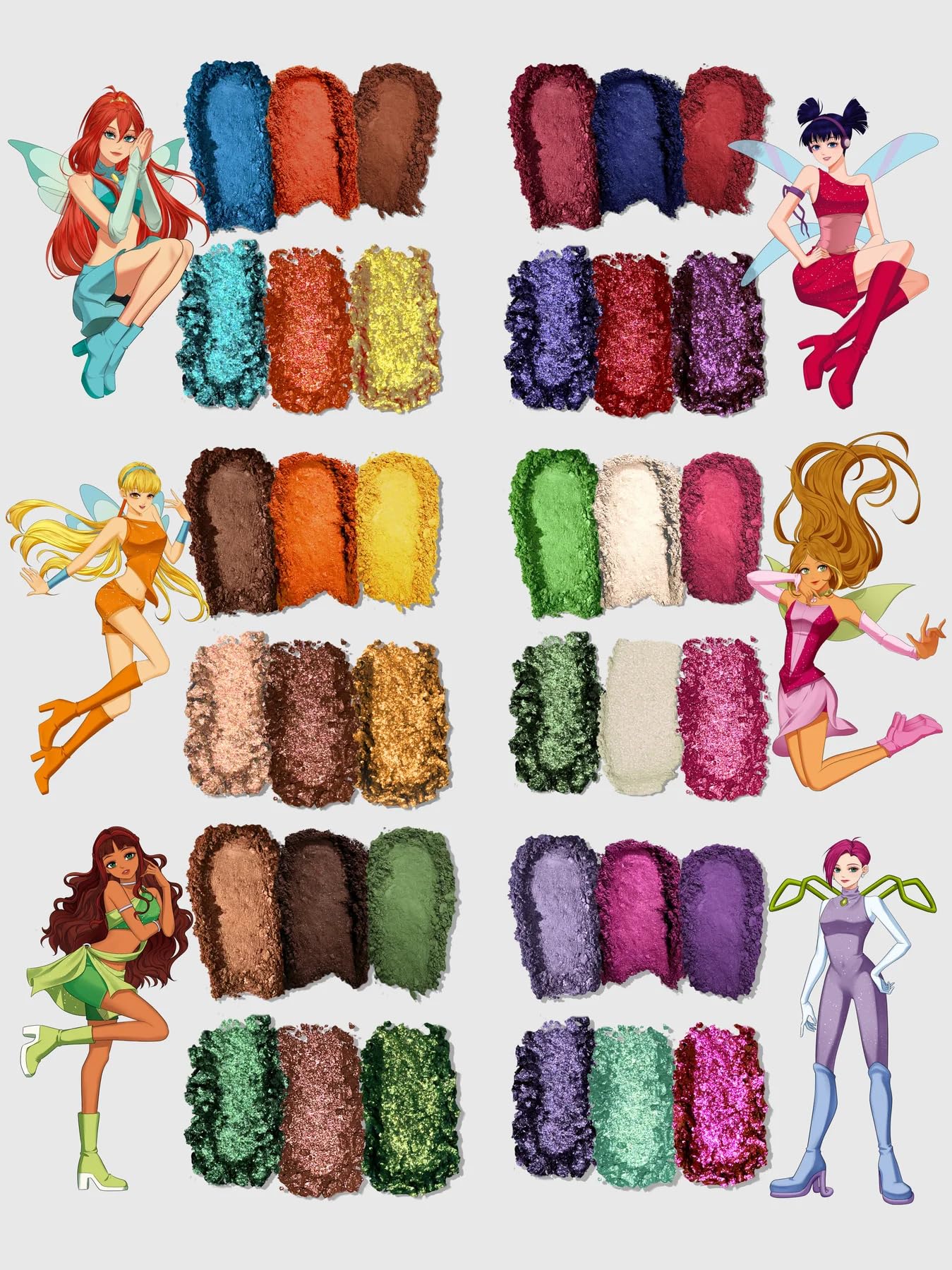 Winx Club X Nekoyanin Eyeshadow Palette (Flora)