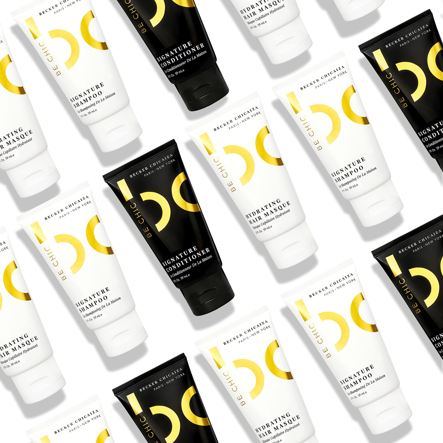 BE CHIC Mini Hydrating Hair Masque – Plant-Based, Damage Repair, Deep Conditioning, TSA-Approved, For All Hair Types