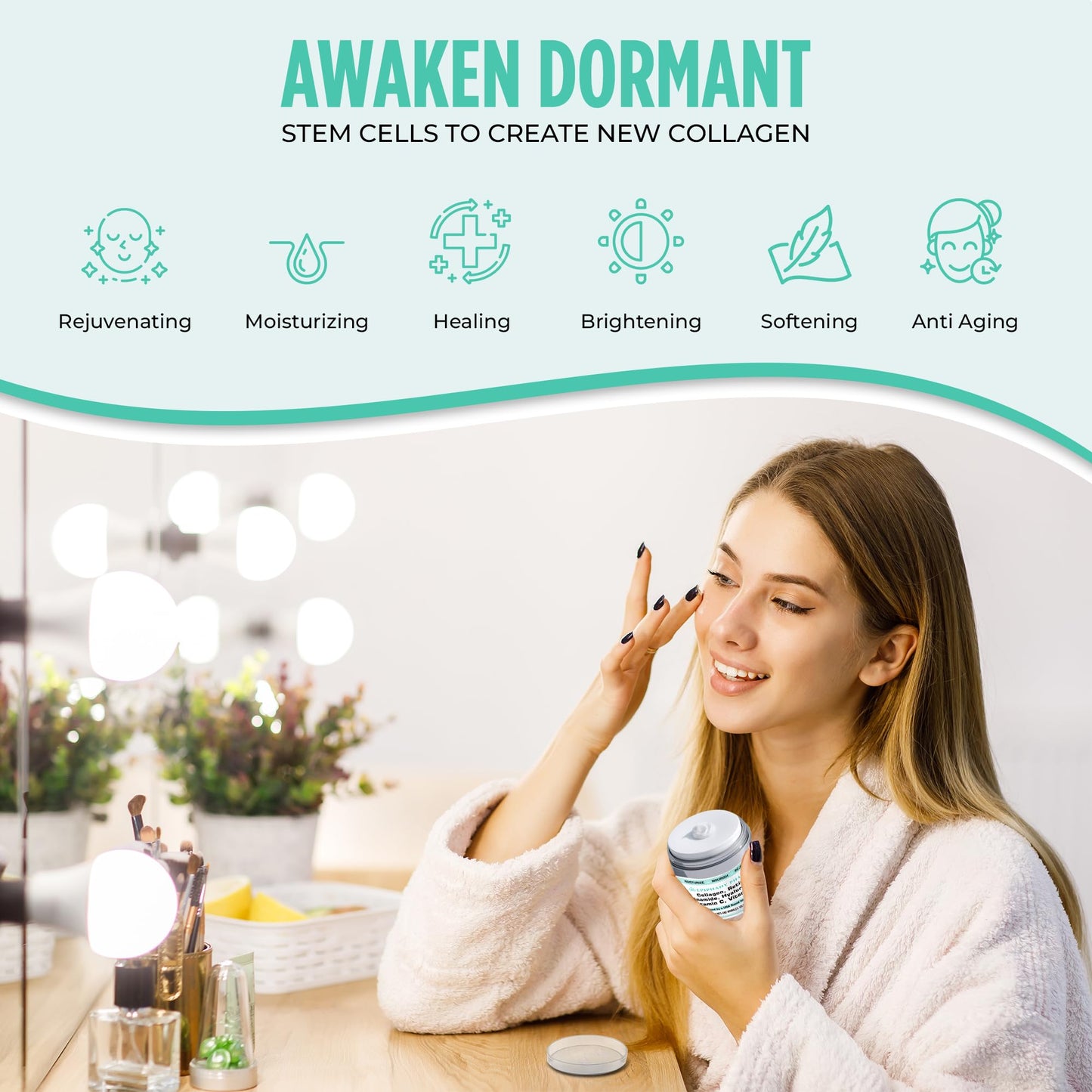 Epiphany Pharma Collagen & Retinol Anti-Aging Face Cream - 24-Hour Hydration & Renewal - Anti Wrinkle Cream for Women & Men - Niacinamide, Hyaluronic Acid, Vitamin C & E - All Skin Types, 1.7 FL Oz