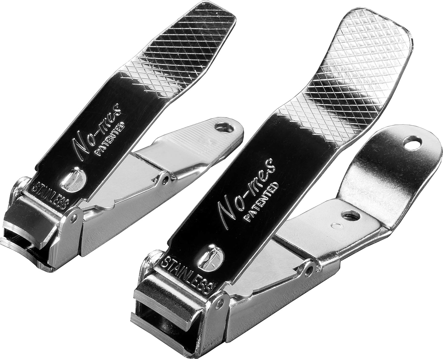 No-Mes Fingernail and Toenail Clipper Gift Set, Made in USA, Catches Clippings, Built-in Nail File