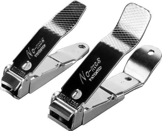 No-Mes Fingernail and Toenail Clipper Gift Set, Made in USA, Catches Clippings, Built-in Nail File