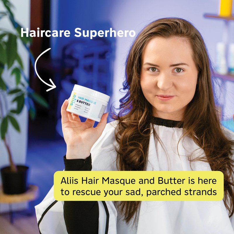 ALIIS Hair Masque & Butter – Deep Conditioning Hair Mask for Dry, Damaged & Frizzy Hair – Moisture-Rich Treatment for Softness, Frizz Control & Shine – Plant-Based, Color-Safe, Sulfate-Free – 8 oz