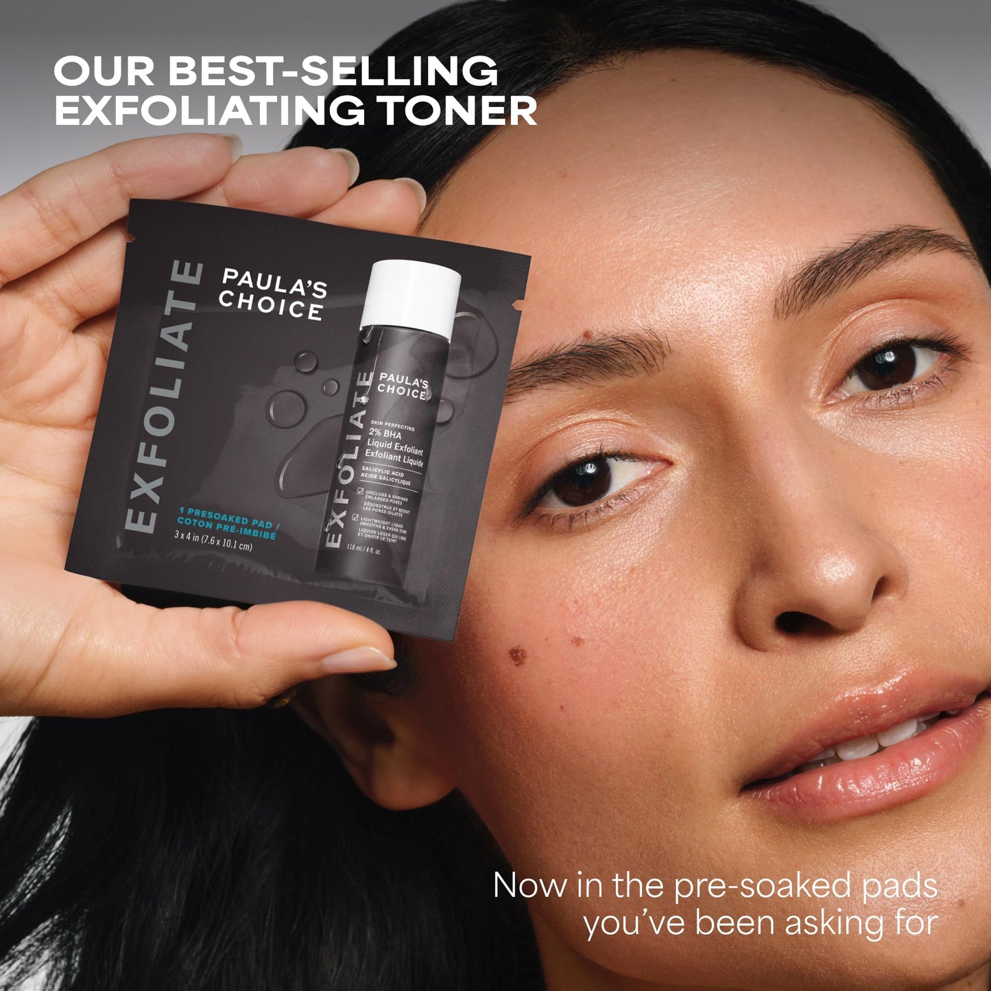 Paula's Choice SKIN PERFECTING 2% BHA Salicylic Acid Exfoliating Pads - Facial Exfoliant Pads for Blackheads, Enlarged Pores, Wrinkles & Fine Lines