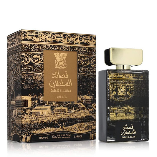 Lattafa Perfumes Qasaed Al Sultan for Unisex Eau de Parfum Spray, 3.4 Ounce
