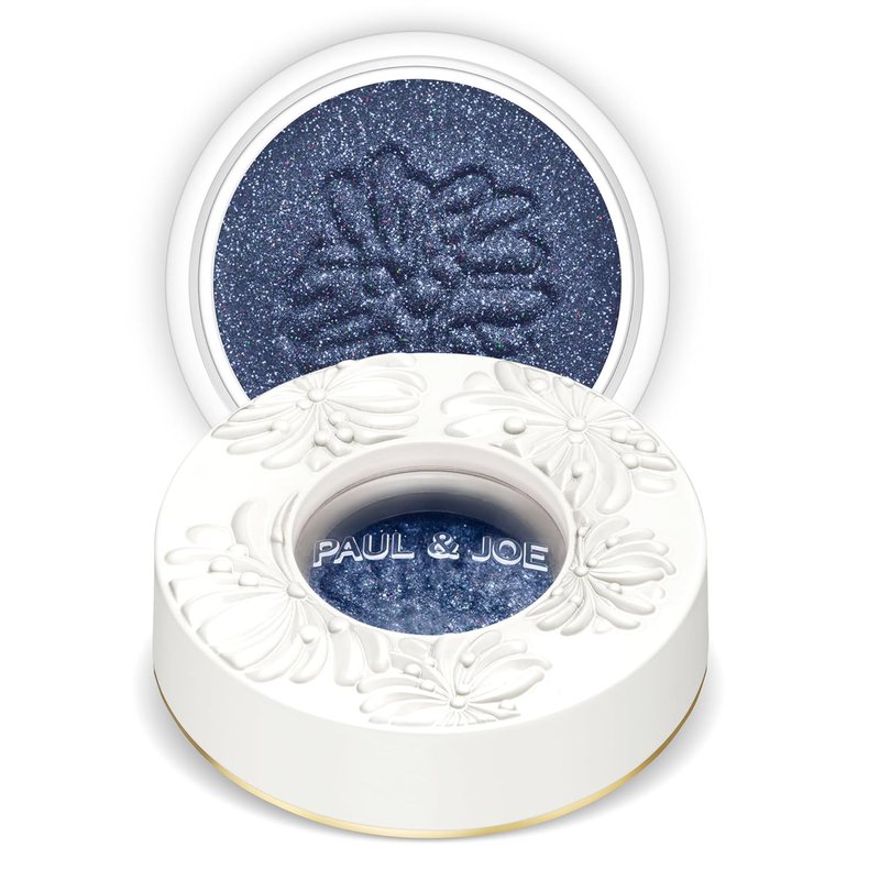 Paul & Joe Sparkling Eye Shadow - Iridescent Eye Glitter for Buildable Color | Deep Midnight Blue, 0.21 oz