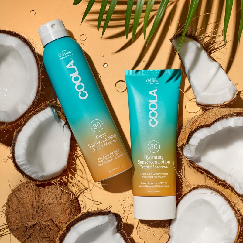 COOLA Organic Sunscreen SPF 30 Sunblock Body Lotion, Dermatologist Tested Skin Care For Daily Protection, Vegan And Gluten Free, Tropical Coconut, 5 Fl Oz