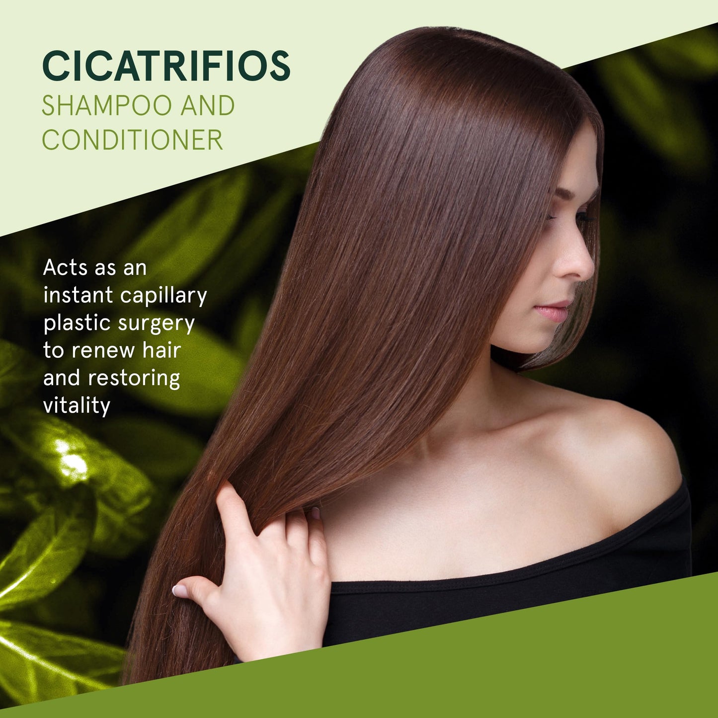 Inoar Cicatrifios Shampoo & Conditioner Renewal Haircare Duo with RejuComplex3 & Argan Oil, 250ml Each