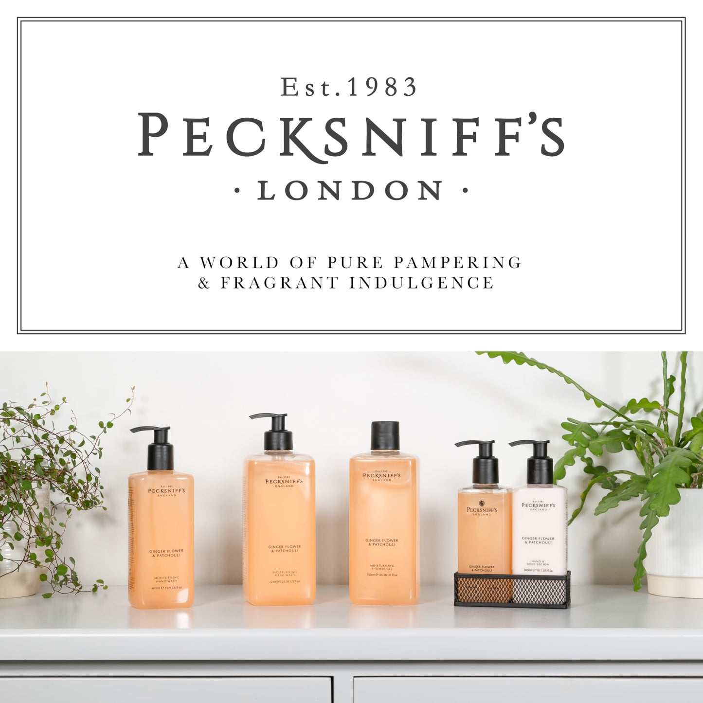Pecksniff's Ginger Flower and Patchouli Hand Wash 480ml/16.2 fl/oz