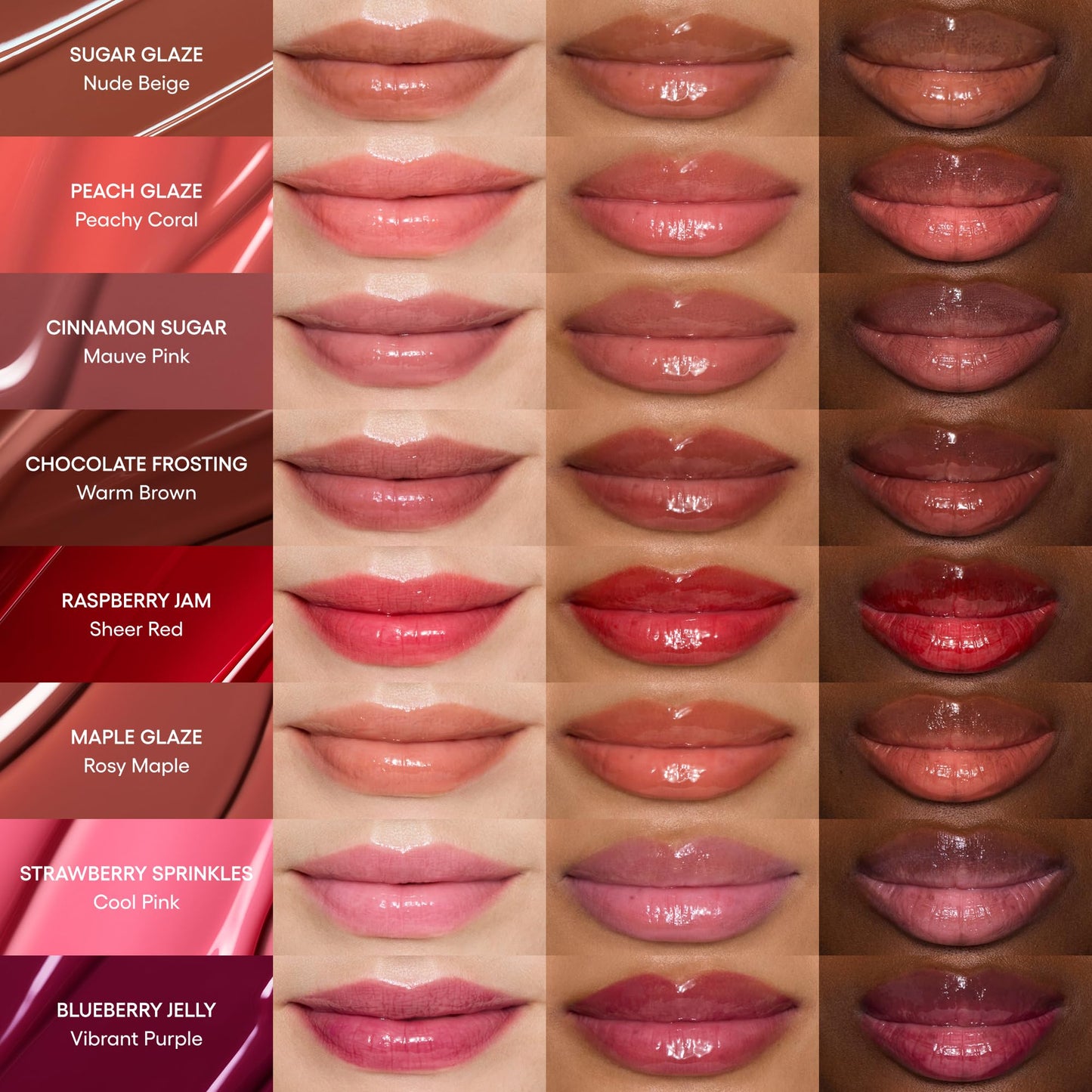 LANEIGE Glaze Craze Tinted Hydrating Lip Serum for Glossy, Nourished Lips with Plumping Polypeptides, Blueberry Jelly
