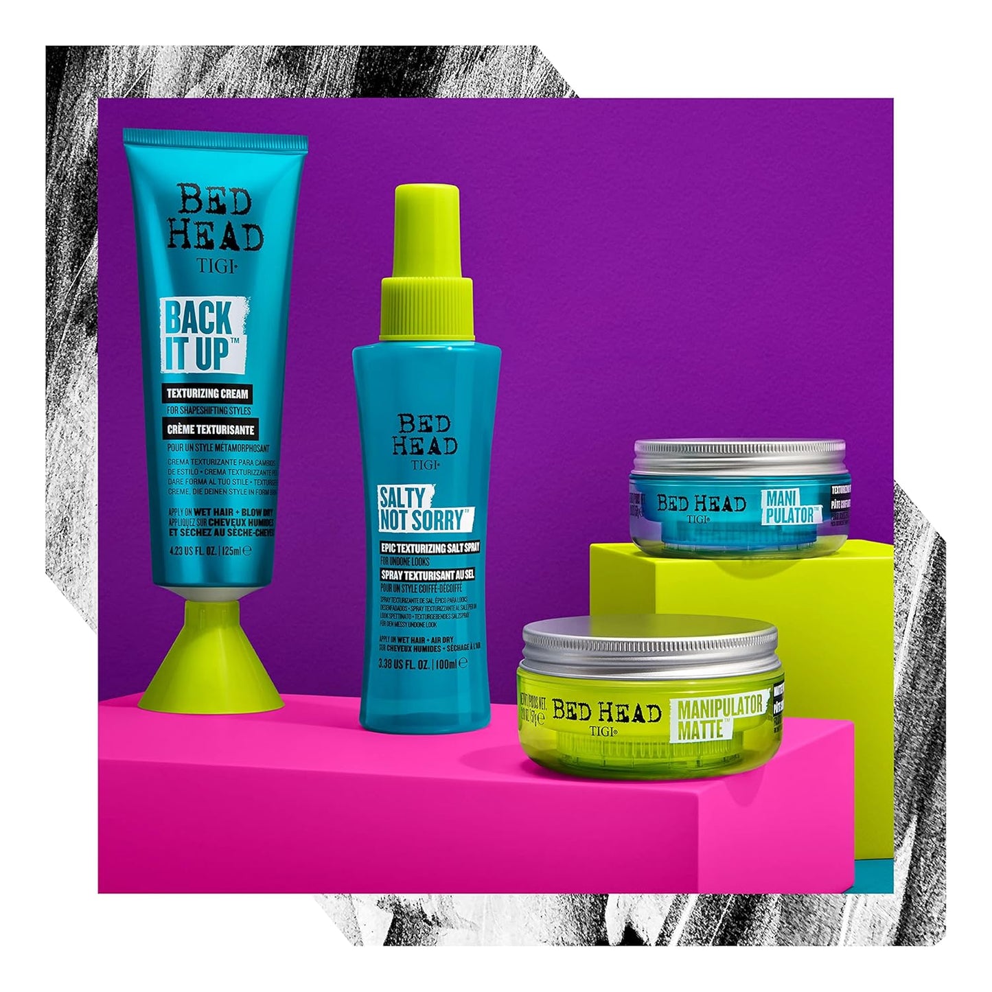 Bed Head Salty Not Sorry Texturizing Salt Spray - Effortless Natural Hairstyles, 3.38 fl oz