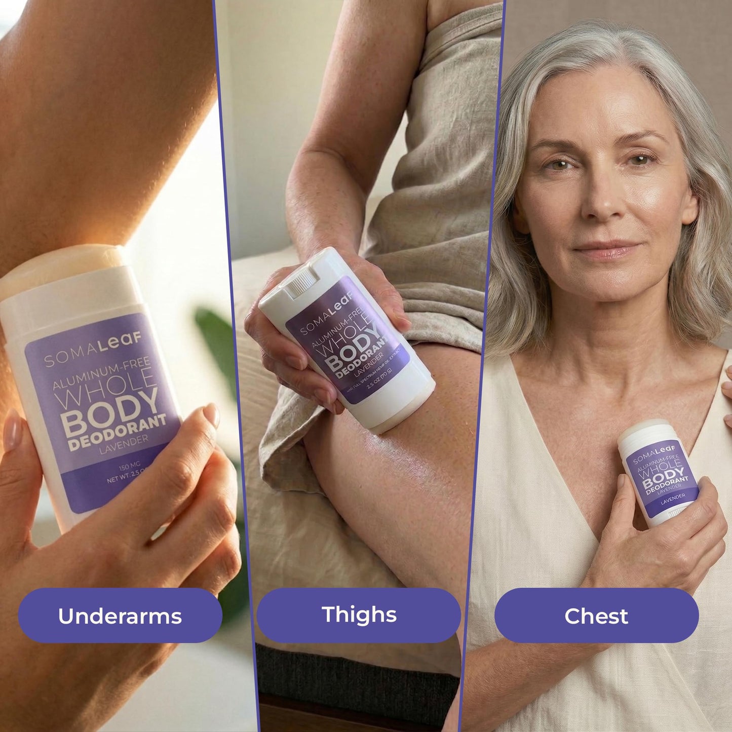 Full Body Deodorant Stick Features Naturally Sourced Ingredients, Aluminum-Free Deodorant Suitable for Both Men and Women | 72 Hours of Odor Defense, 2.5 oz